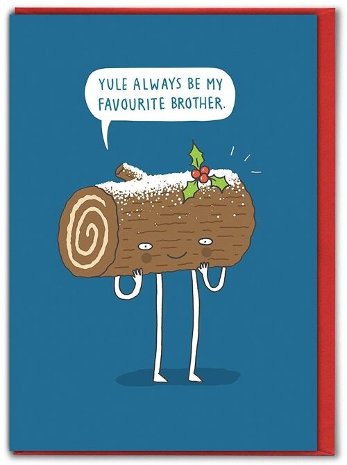 Yule Favourite Brother Christmas Card