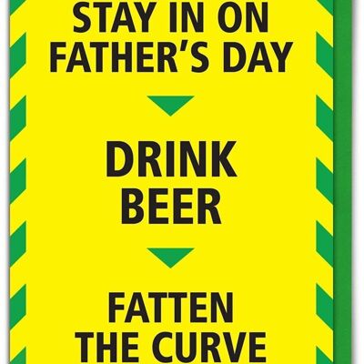 Beber Cerveza Tarjeta Del Día Del Padre Divertido