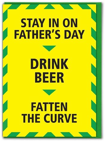 Boire de la bière Carte de fête des pères drôle 1