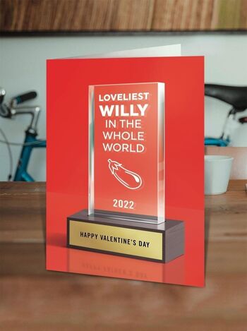 Carte de Saint Valentin drôle - le plus beau Willy 2