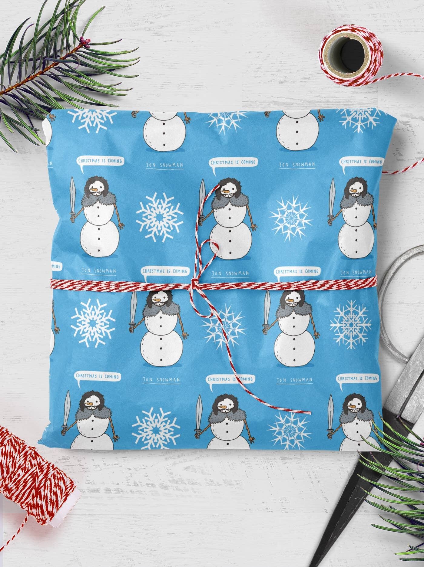 Confezione regalo Jon Snowman **Confezione da 2 fogli piegati**