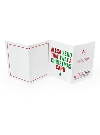 Carte de Noël drôle d'accordéon - Noël d'Alexa 3