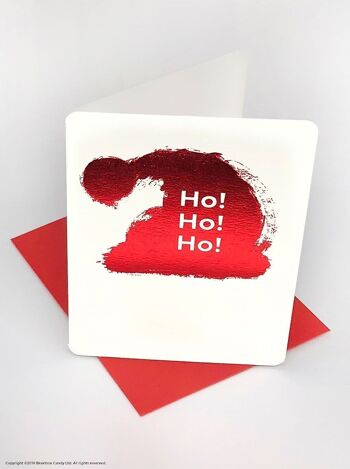Petite carte de Noël Ho Ho Ho Noël drôle 1