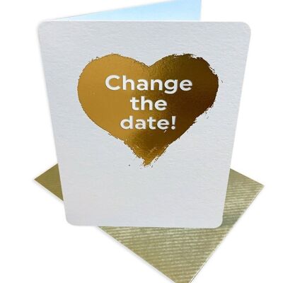 Change The Date Wedding Small Card