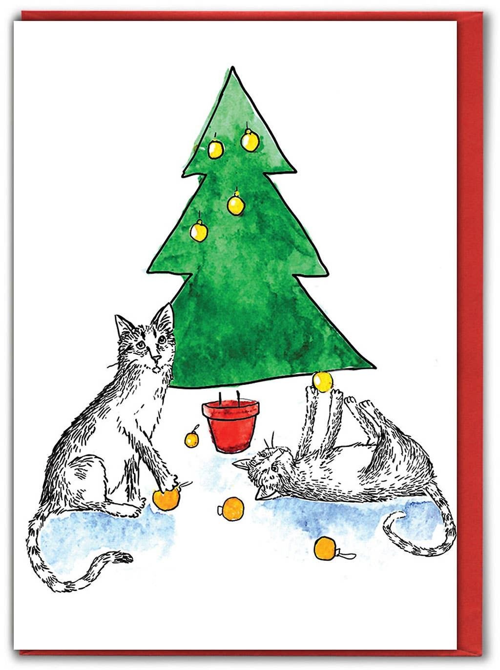 Katastrophe lustige Weihnachtskarte