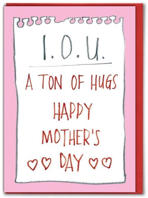 Ton Of Hugs Funny Mother's Day Card