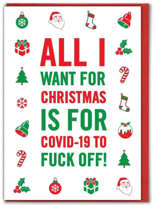 All I Want For Xmas Funny Christmas Card