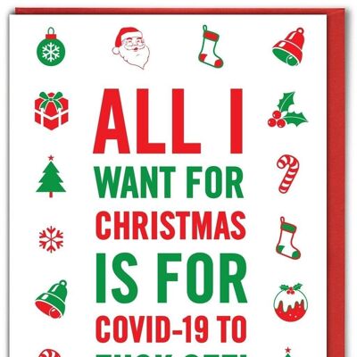 All I Want For Xmas Funny Christmas Card