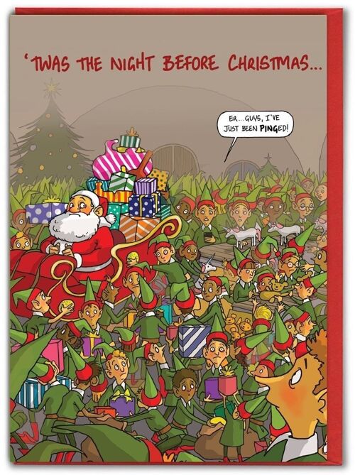 Funny Card - Night Before Christmas by Brainbox Candy