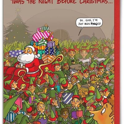 Lustige Karte - Night Before Christmas von Brainbox Candy