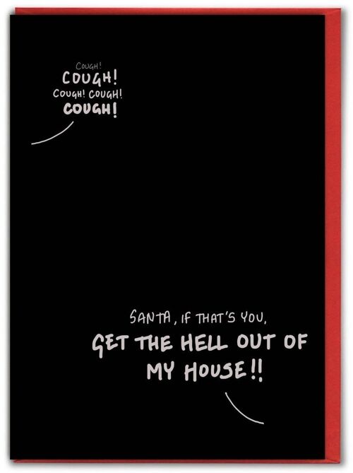 Funny Card - Santa Cough by Brainbox Candy