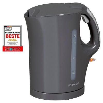 Bouilloire électrique 1,7L 2200W Bomann WK5011CB-gris