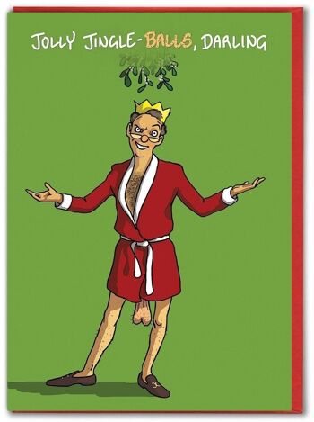 Carte de Noël amusante - Jolly Jingle Balls par Brainbox Candy 1
