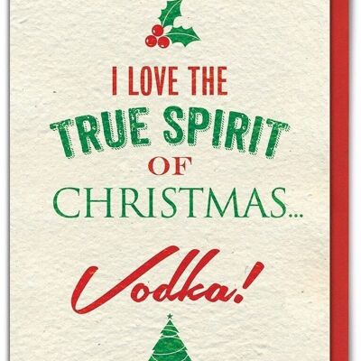 Funny Spirit Of Christmas Card