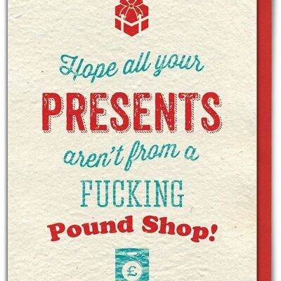 Pound Shop präsentiert lustige Weihnachtskarte