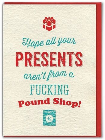 Pound Shop présente une carte de Noël drôle 1