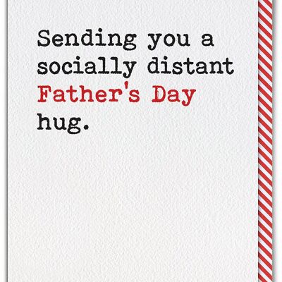 Socially Distant Hug Father's Day Card Funny Father's Day Card