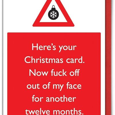 Lustig hier ist deine Weihnachtskarte