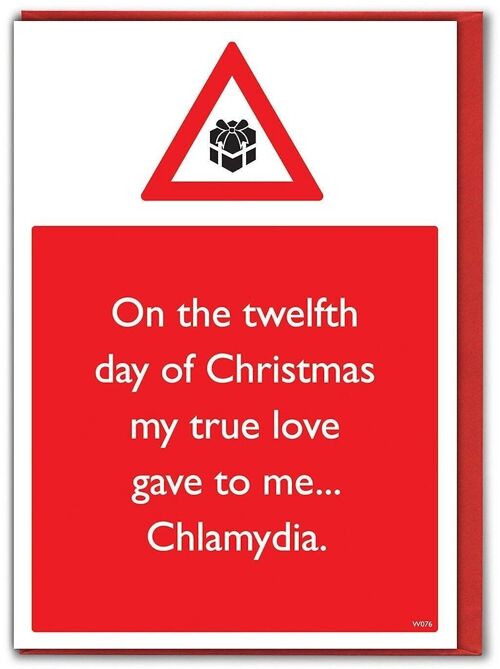 Rude Chlamydia Christmas Card
