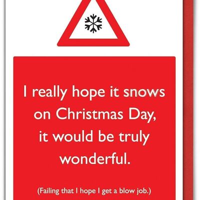 Cartolina di Natale rude sulla neve del giorno di Natale