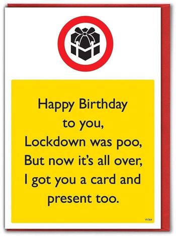 Lockdown Present Funny Isolation Card par Brainbox Candy 1