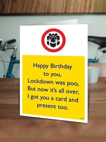 Lockdown Present Funny Isolation Card par Brainbox Candy 2