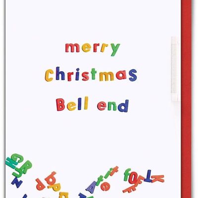 Frohe Weihnachten B*ll End Rude Christmas Card