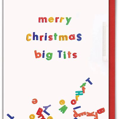 Joyeux Noël Big T * ts Carte de Noël grossier