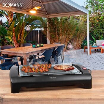 Barbecue Grill électrique de table 2000W Bomann BQ1240NCB-noir 7