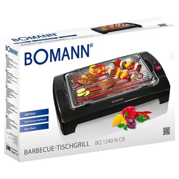 Barbecue Grill électrique de table 2000W Bomann BQ1240NCB-noir 9