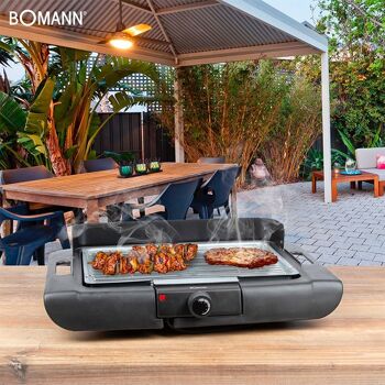 Barbecue Grill électrique de table 2000W Bomann BQ2243CB-noir 8