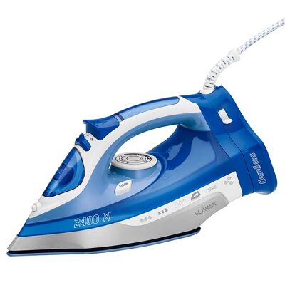 Ceramic soleplate iron with or without cord 2400W Bomann DB6006CB-blue
