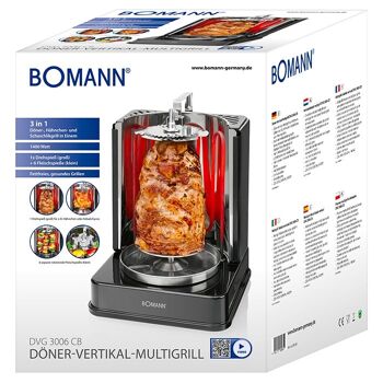 Multi-grill vertical 1400W Bomann DVG3006CB-noir 7