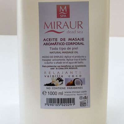 Aromatic Body Massage Oil Vanilla & Coconut