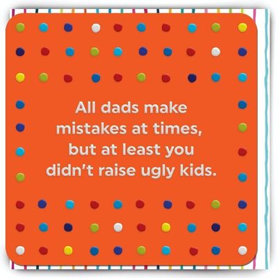 Carte drôle de fête des pères - Fête des pères Ugly Kids