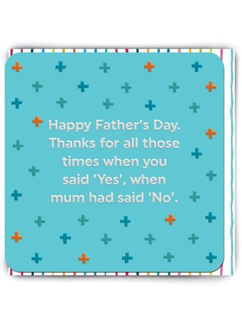 Funny Father's Day Card - Father's Day Saying Yes