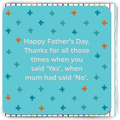 Funny Father's Day Card - Father's Day Saying Yes