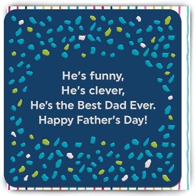 Carte drôle de fête des pères - Meilleur papa de tous les temps pour la fête des pères
