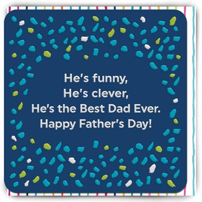Tarjeta divertida del día del padre: el mejor papá del día del padre
