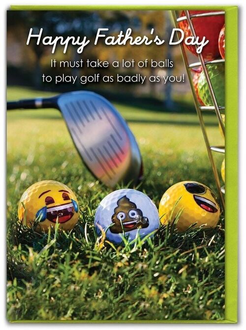 Funny Father's Day Card - Bad Golfer Father's Day