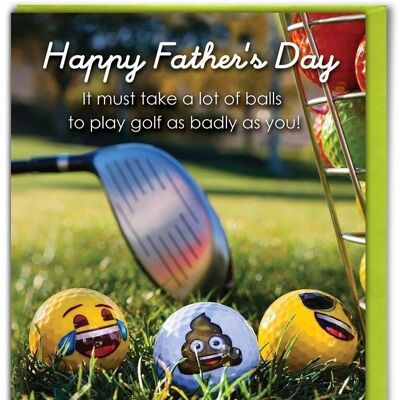 Funny Father's Day Card - Bad Golfer Father's Day