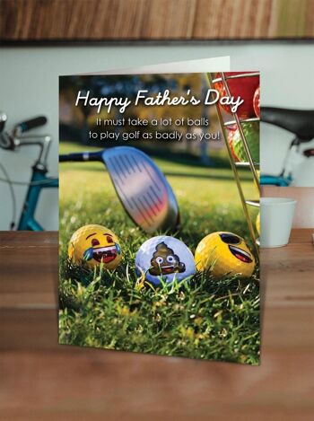 Carte drôle de fête des pères - Bad Golfer Father's Day 2
