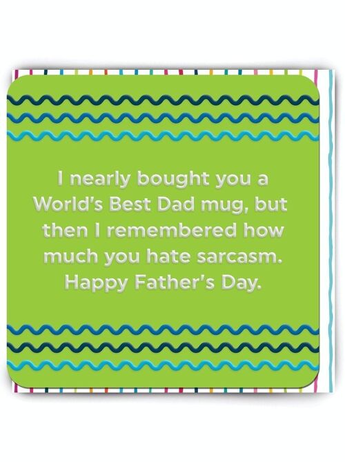 Funny Father's Day Card - Father's Day Worlds Best Dad