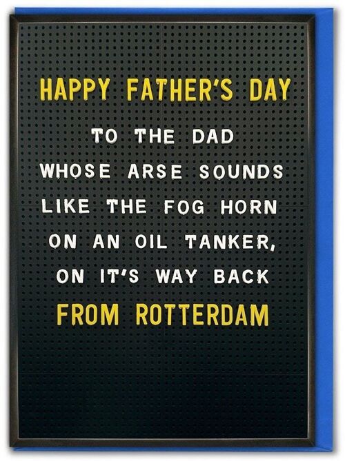 Funny Father's Day Card - Father's Day Fog Horn Arse