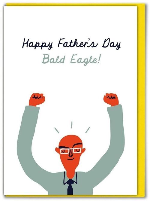 Funny Father's Day Card - Father's Day Bald Eagle