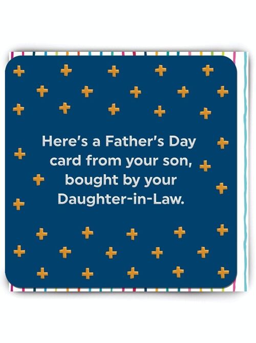 Funny Father's Day Card - Father's Day Bought By Daughter In Law