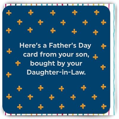 Lustige Vatertagskarte – Vatertag gekauft von der Schwiegertochter