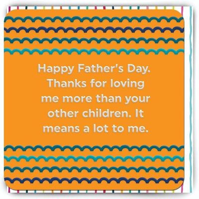 Tarjeta divertida del día del padre - Día del padre Loving Me