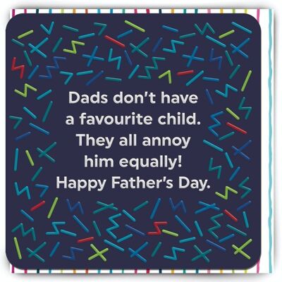 Funny Father's Day Card - Father's Day Favourite Child