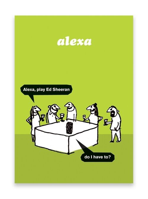 Funny Alexa Poster by Modern Toss